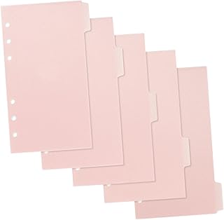 BCOATH 1 Conjunto De Pastas De Arquivo Blocos De Notas Clipes De Fichário Pastas De Bolso Pastas De 6 Furos Refil De Fichário De Bolso Bolsa De Fichário Bolsa De Bloco De Notas