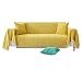 Jednokolorowa pokrowiec na sofę, 1 2 3 4 osobowa ochraniacz na meble Zagęścić antypoślizgowy, zmywalny pokrowiec na kanapę Anti-scratch Soft Sofa Slipcover do salonu-180x200cm-Ciemnoszary