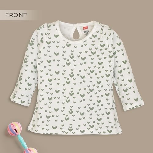 Image of LuvLap Baby Girls 100% Cotton Full Sleeve Girls Top, Pack of 02