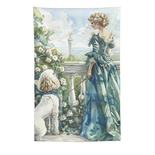 Tapisserie murale robe verte 152x228 cm décoration verticale salon