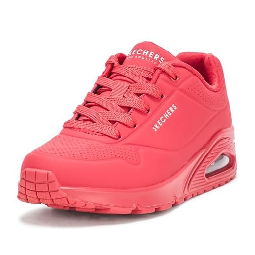 Skechers Uno- Stand on Air, Zapatillas Mujer, Rojo, 39 EU