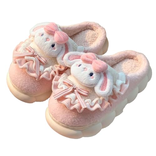 Womens Animal Cozy Indoor Plush Slippers Puppy Non Slip Warm Cozy Fluffy Kawaii Fuzzy Home Slipper