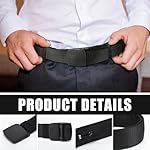 Cozypower 2 Pcs Hidden Money Belt for Travel Hidden Pockets Under Clothes Security Money Wallet Nylon Security Cash Safe Anti Theft Tactical Belt with Pouch - Image 4