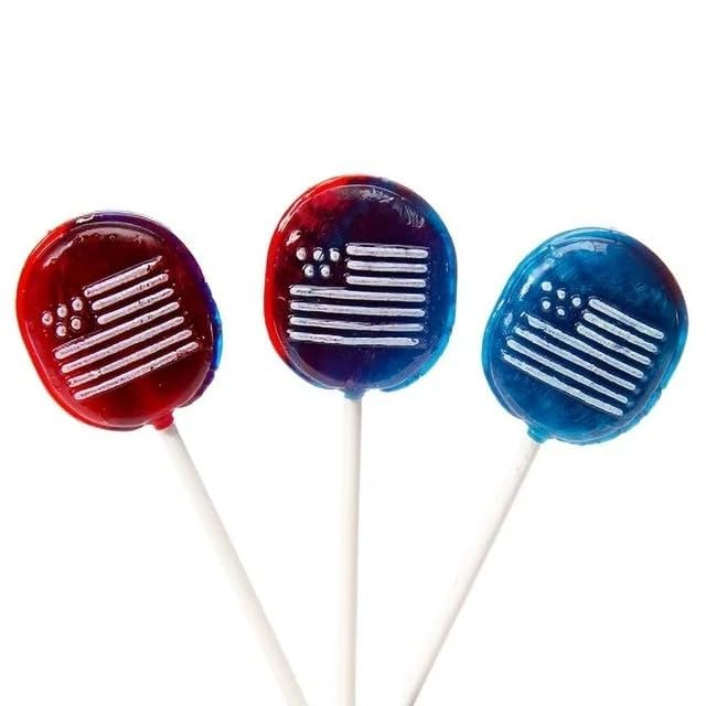 Charms Sweet Pops, Patriotic USA Flag Lollipops, 15 Count (Pack of 1) - image 2