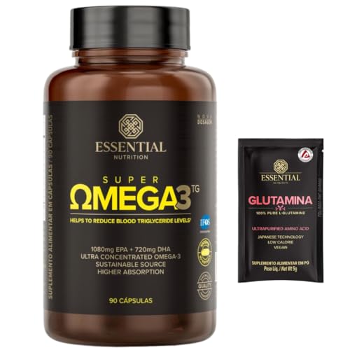 Super Ômega 3 TG 1000mg - Essential Nutrition - 90 Cápsulas gel + amostra