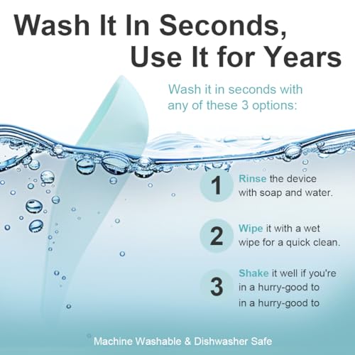 DEFGNOP Urinario Portatil Mujer, Orinal Portatil De Silicona para Mujeres De Pie para Orinar, Reutilizable Urinario Femenino,Adecuado para Actividades,Al Aire Libre,Camping,Viajes,Senderismo (B) - imagen 3