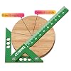 Aluminum Alloy Center Finder Ruler, High-Precision Centerline Positioning 45/90 Degree Scriber Gauge for Scribing Center Line, Circle Center Finder (Inch)