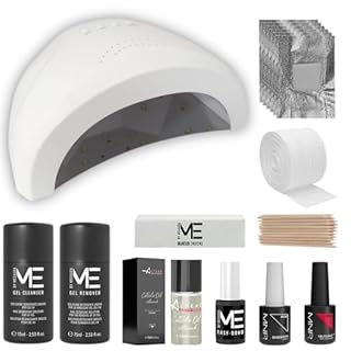 MesaudaME kit Semipermanente Unghie Gel Polish + Fornetto Led 48W - Kit Smalto Semipermanente Unghie New Formula Senza TPO + OMAGGIO ALTÉAX Olio Cuticole Mandorle + Accessori ed Istruzioni