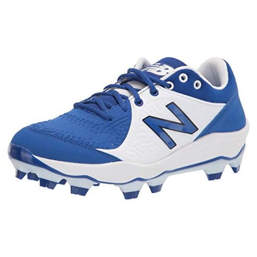 New Balance Men's Fresh Foam 3000 V5 Molded Baseball Shoe, Royal/White, 13