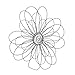 Deco 79 Metal Floral Home Wall Decor 3D Wire Wall Sculpture with Crystal Embellishments, Wall Art 29