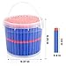 Pokiiulk Refill Darts Bullets Compatible with Nerf Guns N-Strike Elite Series, 300PCS Refill Darts Premium Foam Bullets Pack with Portable Storage Bucket