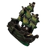 Utilisation polyvalente : ses modèles réduits de voiliers et ses décorations uniques pour aquarium complètent tout aquarium miniature, petites figurines d’animaux en verre, décorations uniques pour aquarium