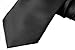 Moda Di Raza Black Ties for Men, Alternative to Clip On, Woven Microfiber Satin Silk Finish, Zipper Necktie For Adult and Boys 15 years Or Older, 20 Inch Black Tie