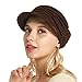 Fashion Hat Cap with Brim Visor for Woman Ladies, Best for Daily Use (Medium Brown)