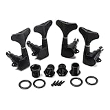 guitare basse gaucher 5 cordes Installation facile : une configuration 2r2l pour une installation simple, permettant aux musiciens de remplacer rapidement les chevilles d'accordage anciennes ou endommagées, les mécaniques de basse, les chevilles d'accordage de guitare basse