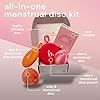 Disque menstruel réutilisable, paquet de 2 tailles S et L - Plus doux que les coupes menstruelles - Disque menstruel confortable avec 12 heures d'utilisation (rouge et orange) #5