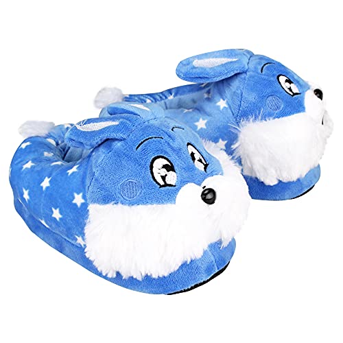 Pantufa Infantil Unissex de Coelhinho (Azul, 30-31)