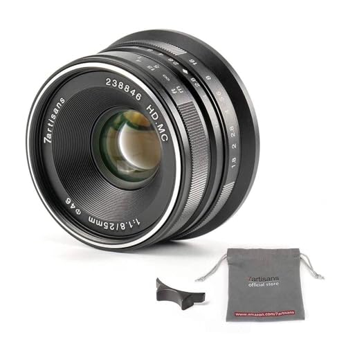 Amazon.co.jp: 7artisans 25mm F1.8 APS-C 広角マニュアルフォーカス