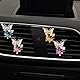 Mrisata 2 Stücke Schmetterling Auto Air Vent Clip Auto Duft Auto Diffusor Lufterfrischer Auto Bling Zubehör (Lila)
