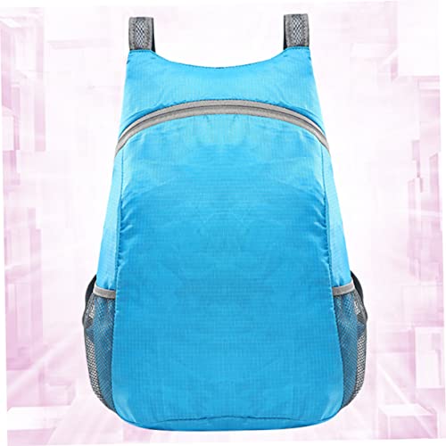SUPVOX Foldable Travel Bag Large Capacity Backpack for Travel Accessories Durable for Casual Day Trips Blue2