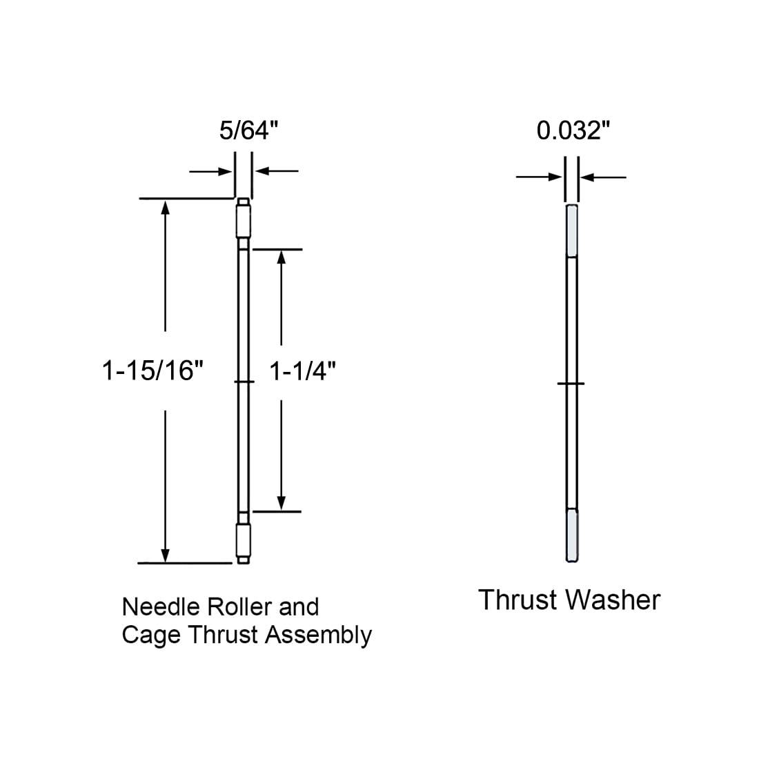 Thrust Needle Roller Bearings - uxcell NTA2031 -3