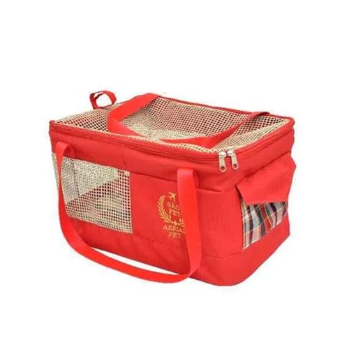 Bolsa De Transporte Aerial Pet Vermelho São Pet 36x33x23cm