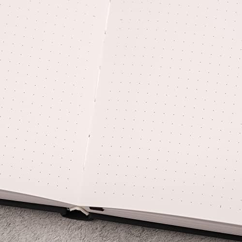Yop & Tom A5 Dot Grid Journal - With Extra Thick Paper (160 GSM) and Lay-Flat Binding - Bullet Grid Journal (Hummingbird, Forest Green)