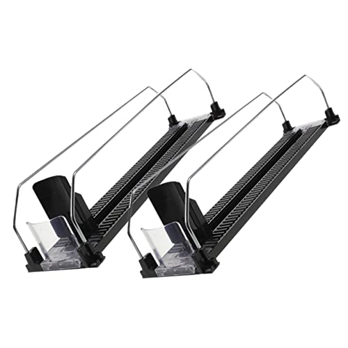 MAGICLULU 2pezzi Distributore Automatico per Lattine di Soda in Plastica e Acciaio per Frigorifero Utensile per Spingi-Bevande per Ripiano