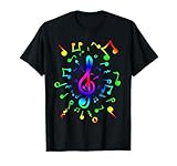 Colorful Notes With Beautiful Clef