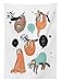 Ambesonne Animal Tablecloth, Cartoon Style Illustration Tribe of Sloths Smiles Sleeping Lazy Does Yoga with Words, Dining Room Kitchen Rectangular Table Cover, 52