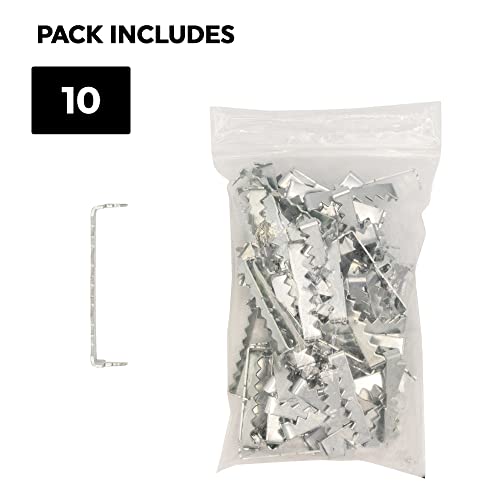 Image of Large No Nail Sawtooth Picture Hangers - Nickel Plated 10-Pack