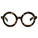 Zeelool Retro Thick Round Eyeglasses Frame for Women Men Non-prescription Clear Lens Calhoun ZOA01776-02 Tortoise