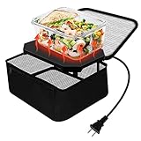 TrianglePatt Personal Portable Oven, Electric Slow Cooker for Food,Mini Oven for Meals Reheat,Food Warmer with Lunch Bag(110V)