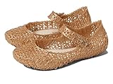 mini melissa Girl's Campana Papel BB (Toddler/Little Kid) Beige Glitter 12 Little Kid M