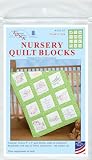 Jack Dempsey Stamped White Nursery Quilt Blocks 9'X9' 12/Pkg-Noah's Ark