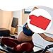 Vaveren Pilates Refromer Upholstered Wedge Workout Pad Increased Strength and Stability Professional for Studio Use Fitness Equipment, Red