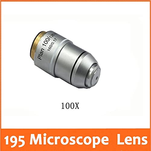 Microscope 100X L=195 Plan Achromatic Biological Microscope Objective Lens