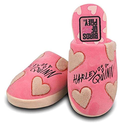 Pantuflas Hearts Pink Harley Quinn DC Comics mujer