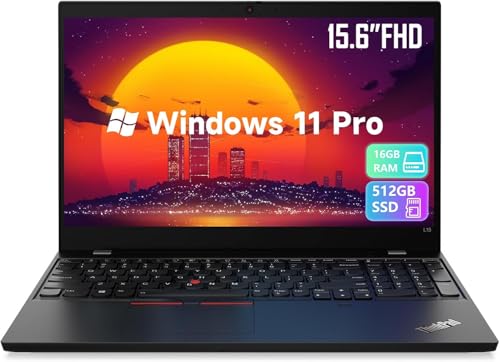 Image of Lenovo ThinkPad L15 Gen 2 Business Laptop, 15.6" FHD Notebook, Intel Core i5-1135G7, 16GB RAM, 512GB SSD, US QWERTY Keyboard, Windows 11 Pro (Renewed)