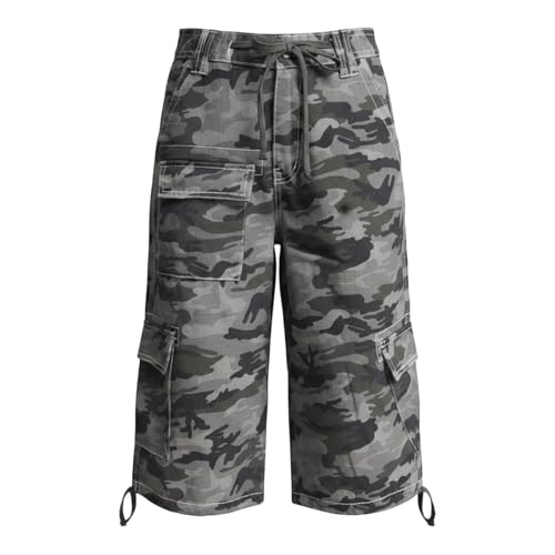 Capri cargo ample anti-serrage pantalon camouflage femme - 4