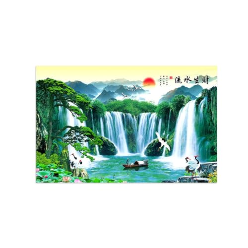 Tableau sur toile paysage de nature asiatique pour s'évader depuis son salon