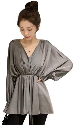 Amazon Co Jp ポノレア ぺプラム おしゃれ トップス チュニック ふんわり ウエスト 細見え デザイン フレア お姉さん 通勤 通学 Ol カジュアル 高見え 服 ファッション小物