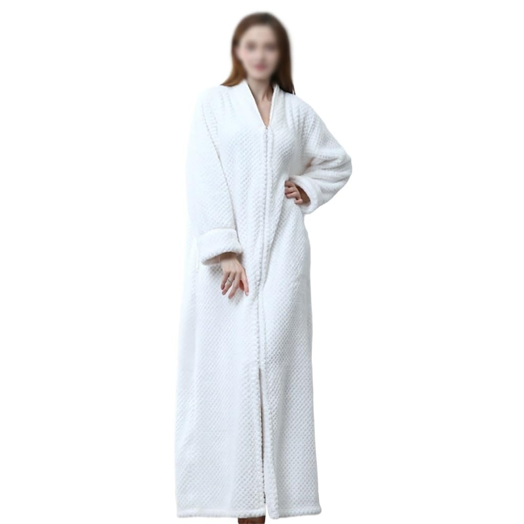 Pyjamas épais à fermeture éclair en peluche chaude d'hiver pour femmes