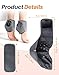 3 in 1 Ankle Massager for Neuropathy, Heat Therapy, Shiatsu, 3D Surround Cordless Electric Foot and Ankle Massage Heated Wrap for Plantar Fasciitis (Black)