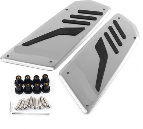 Plaque de Repose-Pieds Tmax560 Antidérapante - Pédale de Moto Haute Adhérence Avant Gris