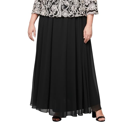 Alex Evenings Women's Full Length Formal Maxi Skirt (Plus Size)