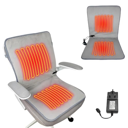 Image of Hojalis Foldable Electric Heat Pad, 45x90cm Heated Seat Cushions, Adjustable Temperature and Timing, Heated Seat Pad for Office Chair, Heated Camping Chair for Outdoors, Camping Trip, Indoor, Present