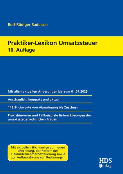 Praktiker-Lexikon Umsatzsteuer, 16. Auflage 2025