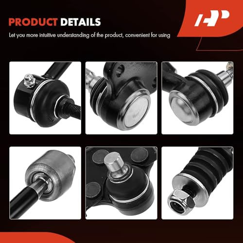 A-Premium Set of 12, Front Lower Control Arm, Lower Ball Joint, Inner Outer Tie Rod End, Front Rear Sway Bar Link, Compatible with Ford Contour 1997-1998, Mercury Mystique 1997-1998, Cougar 1999-2002 by A-Premium - Used condition - Image 7