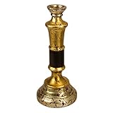 NOVICA Hollywood Glam Candelabro de cerámica, Golden Glow' Metálico